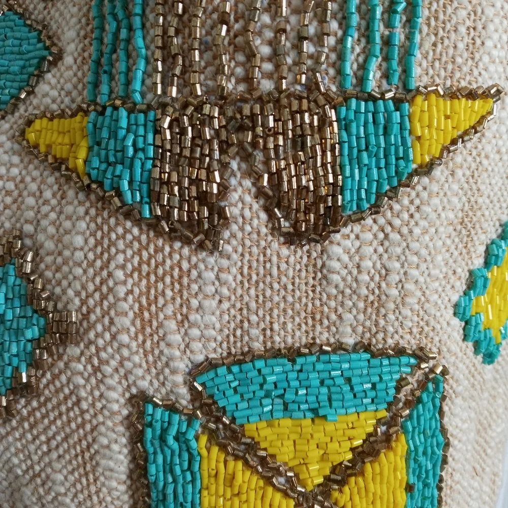 NWT Chloe & Lex Tuscany Style Beaded Tote